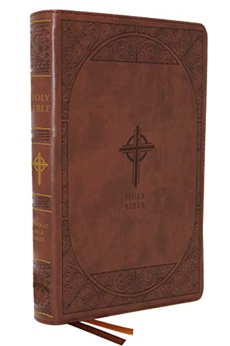 Nabre, New American Bible, Revised Edition, Catholic Bible, Large Print Edition, Leathersoft, Brown, Comfort Print: Holy Bible -- Catholic Bible Press, Bible