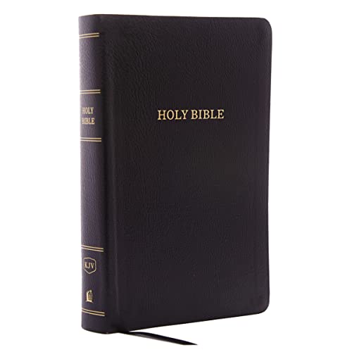 KJV, Reference Bible, Personal Size Giant Print, Bonded Leather, Black, Red Letter Edition by Thomas Nelson