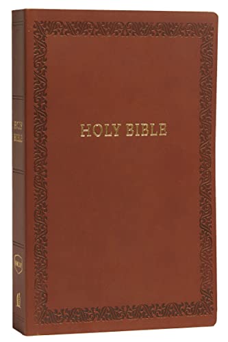 NKJV, Holy Bible, Soft Touch Edition, Imitation Leather, Brown, Comfort Print -- Thomas Nelson, Bible