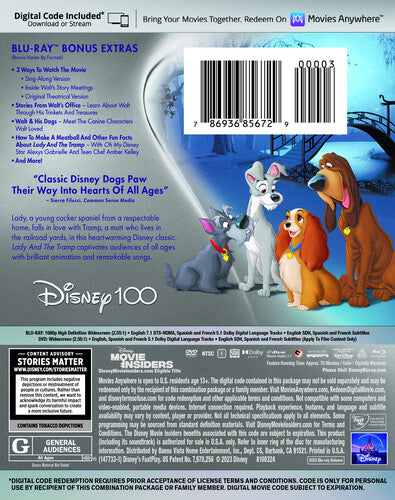 Lady & Tramp: The Walt Disney Signature Collection, Lady & Tramp: The Walt Disney Signature Collection, Blu-Ray