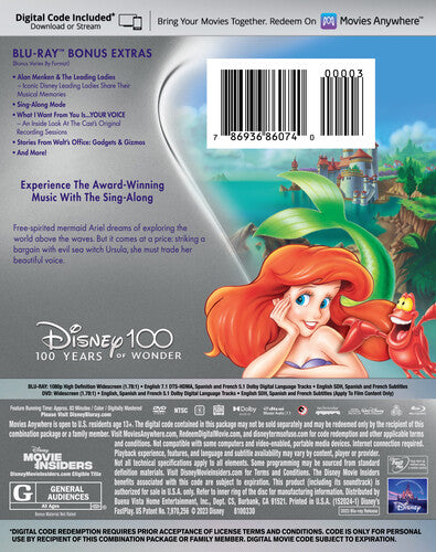 Little Mermaid 30Th Anniversary Signature Coll, Little Mermaid 30Th Anniversary Signature Coll, Blu-Ray