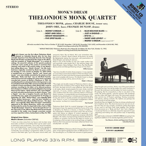 Monk's Dream - Thelonious Monk - LP
