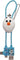 Frozen Olaf 3D Foam Usb Cable Bag Clip