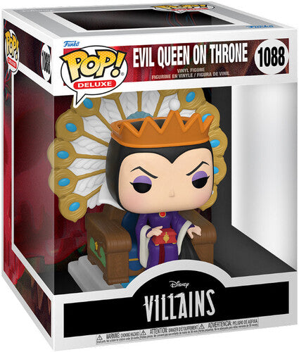 Disney Villains - Evil Queen On Throne - Funko Pop! Deluxe: - Collectibles