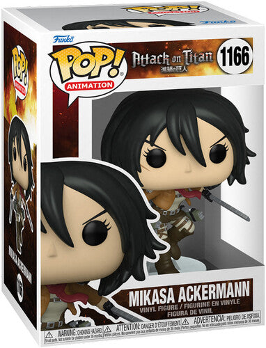 Pop Attack On Titan Mikasa Ackerman With Swords, Pop Anime Attack On Titan, Collectibles