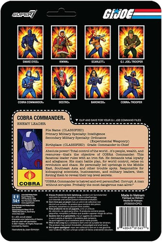 G.I. Joe Reaction Figures W1a - Cobra Commander, G.I. Joe Reaction Figures W1a - Cobra Commander, Collectibles