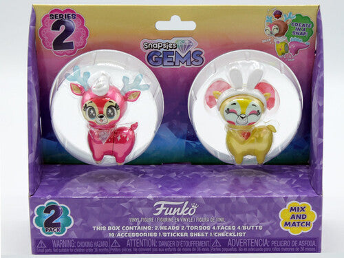 Gems-2Pk (Spring) Blush&Pinky, Funko Snapsies:, Collectibles