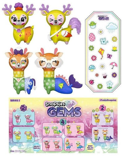 Gems-2Pk (Spring) Lemon&Rainbow, Funko Snapsies:, Collectibles