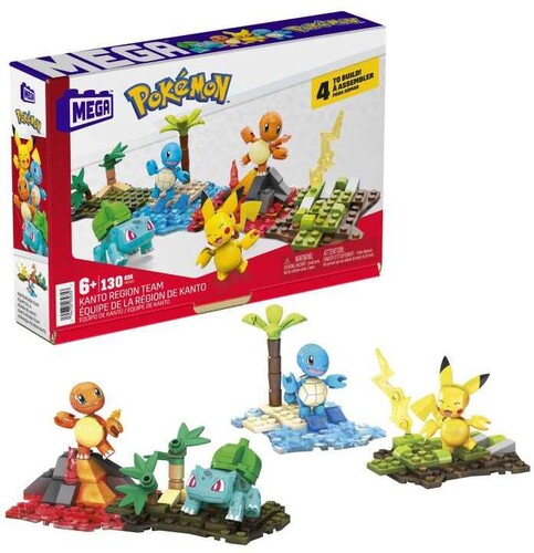 Pokemon Kanto Region Team 130 Piece Building Toy