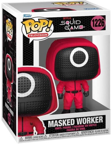 Funko Pop Television Squid Game Masked Worker, Pop Television Squid Game, Collectibles