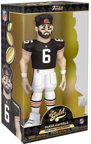 Cleveland Browns- Baker Mayfield (Styles May Vary), Funko Gold 12 Nfl:, Collectibles