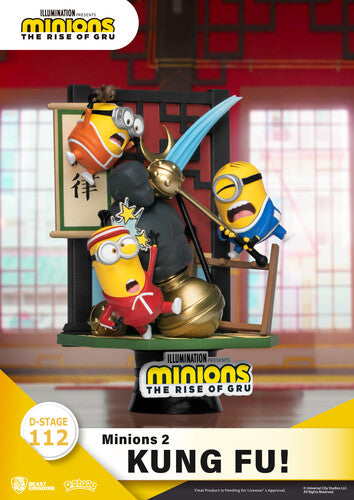 Minions 2 Ds-112 Kung Fu D-Stage Ser 6In Statue, Beast Kingdom, Collectibles