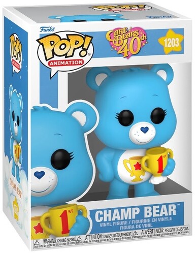 Funko Pop Animation Care Bears Champ Bear, Pop Animation Care Bears, Collectibles
