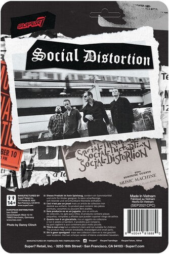 SOCIAL DISTORTION / SUPER7 - SOCIAL DISTORTION ReACTION FIGURE SKELLY, Social Distortion Reaction Figure - Skelly, LP