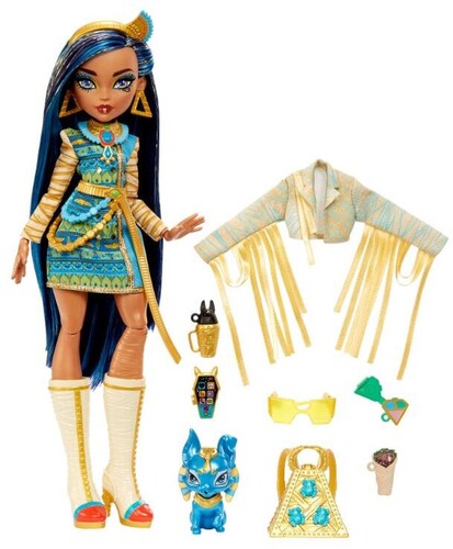 Monster High Cleo De Nile With Pet Dog Tut, Monster High, Collectibles