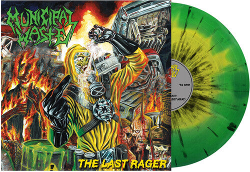 Last Rager - Yellow & Green Swirl Black Splatter
