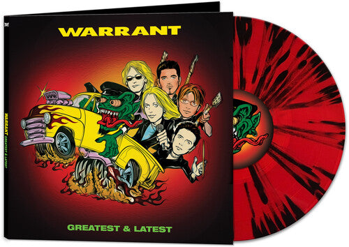 Greatest & Latest - Red & Black Splatter, Warrant, LP