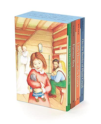 Little House 4-Book Box Set: Little House in the Big Woods, Farmer Boy, Little House on the Prairie, on the Banks of Plum Creek -- Laura Ingalls Wilder, Boxed Set