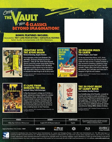 Sci-Fi From The Vault - 4 Classic Films Bd, Sci-Fi From The Vault - 4 Classic Films Bd, Blu-Ray