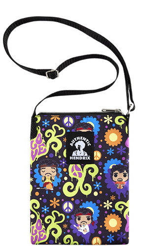 Jimi Hendrix - Love & Flowers Aop, Funko Pop! Crossbody Bag:, Apparel