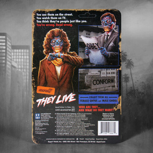 They Live Reaction Figure - Male Ghoul, They Live Reaction Figure - Male Ghoul, Collectibles