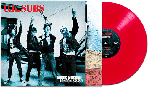 Music Machine London 8/8/80 - Red, Uk Subs, LP