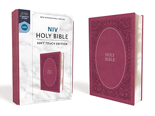 NIV, Holy Bible, Soft Touch Edition, Imitation Leather, Pink, Comfort Print -- Zondervan - Bible
