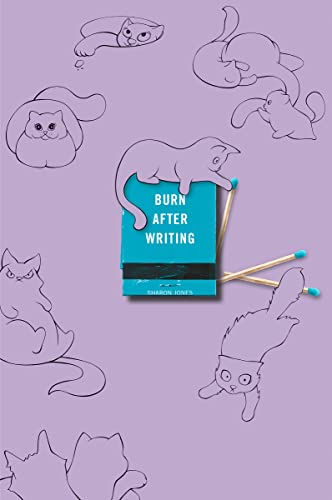Burn After Writing (Purple with Cats) -- Sharon Jones - Paperback