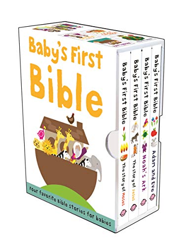 Baby's First Bible Boxed Set: The Story of Moses, the Story of Jesus, Noah's Ark, and Adam and Eve -- Roger Priddy - Boxed Set