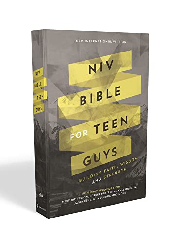 NIV Bible for Teen Guys, Hardcover: Building Faith, Wisdom and Strength -- Zondervan, Bible