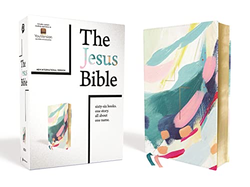 The Jesus Bible, NIV Edition, Leathersoft, Multi-Color/Teal, Comfort Print -- Passion Publishing - Bible