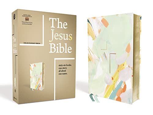 The Jesus Bible, ESV Edition, Leathersoft, Multi-Color/Teal -- Passion Publishing, Bible