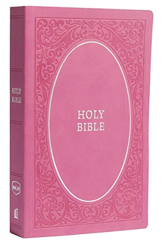 NKJV, Holy Bible, Soft Touch Edition, Imitation Leather, Pink, Comfort Print -- Thomas Nelson, Bible