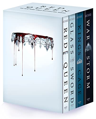 Red Queen 4-Book Paperback Box Set: Red Queen, Glass Sword, King's Cage, War Strom -- Victoria Aveyard - Paperback