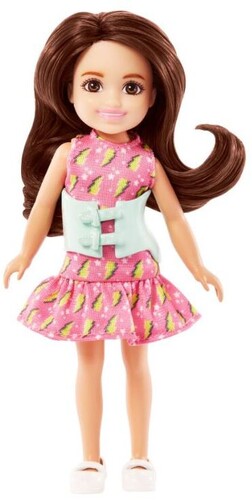 Chelsea With Thunderbolt Dress & Back Brace, Barbie, Collectibles