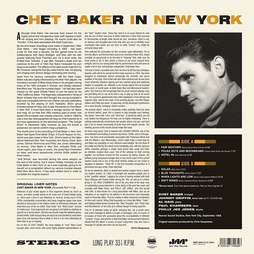 In New York, Chet Baker, LP