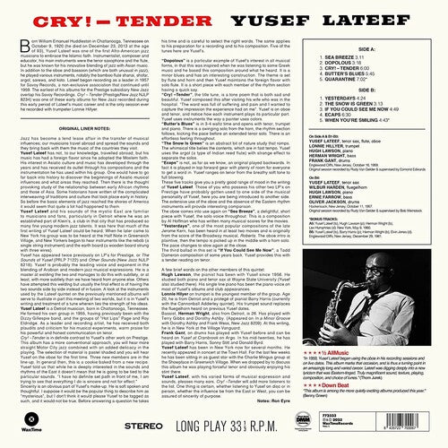 Cry Tender, Yusef Lateef, LP