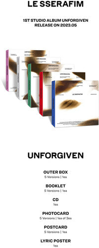 1St Studio Album Unforgiven (Compact Ver.) - Le Sserafim - CD