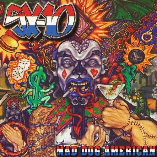 Mad Dog American - Red/Blue Splatter