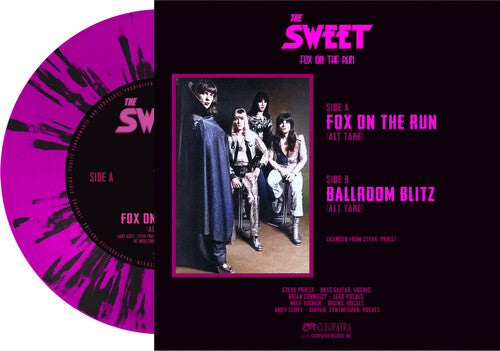 Fox On The Run - Pink/Black Splatter, Sweet, 7"