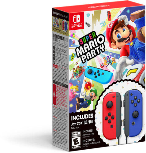 Swi Super Mario Party + Red & Blue Joy-Con Bundle