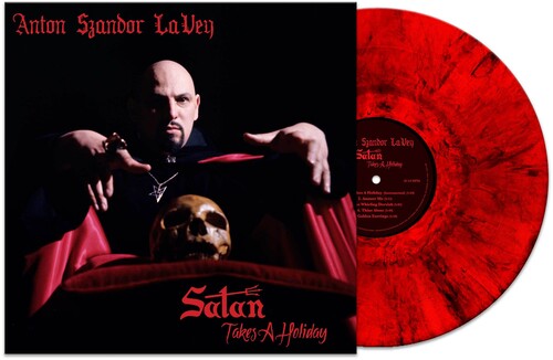 Satan Takes A Holiday - Red Marble, Anton Lavey, LP
