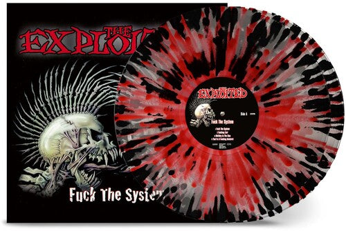 Fuck The System - Clear W Red & Black Splatter