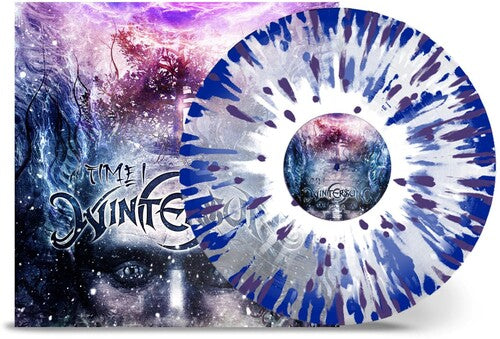 Time I - Clear Blue White Purple Splatter