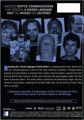 Becoming Evil: Secret Language Of Serial Killers, Becoming Evil: Secret Language Of Serial Killers, DVD