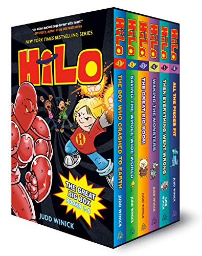 Hilo: The Great Big Box (Books 1-6): (A Graphic Novel Boxed Set) -- Judd Winick, Hardcover