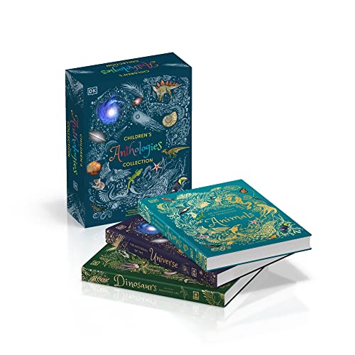 Children's Anthologies Collection: 3-Book Box Set for Kids Ages 6-8, Featuring 300+ Animal, Dinosaur, and Space Topics -- DK, Hardcover