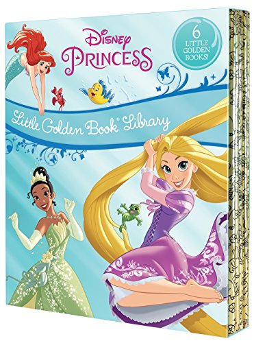 Disney Princess Little Golden Book Library -- 6 Little Golden Books: Tangled; Brave; The Princess and the Frog; The Little Mermaid; Beauty and the Bea -- Various, Boxed Set