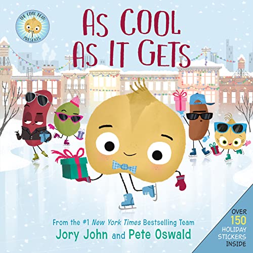 The Cool Bean Presents: As Cool as It Gets: Over 150 Stickers Inside! a Christmas Holiday Book for Kids -- Jory John - Hardcover