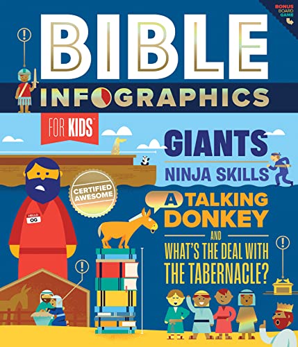 Bible Infographics for Kids: Giants, Ninja Skills, a Talking Donkey, and What's the Deal with the Tabernacle? -- Harvest House Publishers, Hardcover